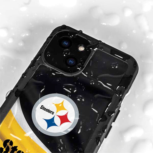 NFL Pittsburgh Steelers iPhone 15 Waterproof Case